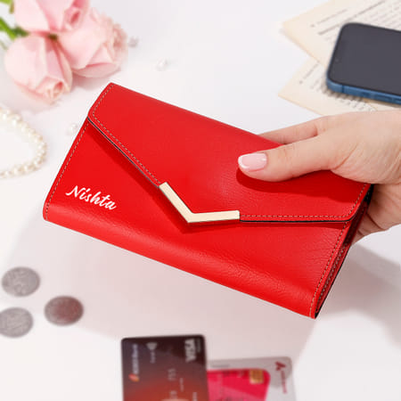 Charming Red Personalized Wallet For Her-picture-27