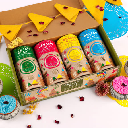 Cheerful Organic Holi Gulals - Set Of 4-picture-41