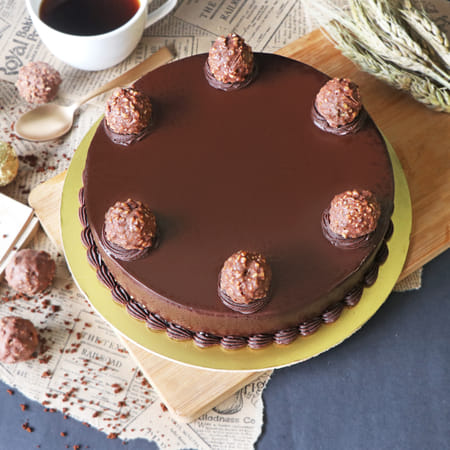Choco-licious Truffle Extravaganza Cake - One Kg-image-12