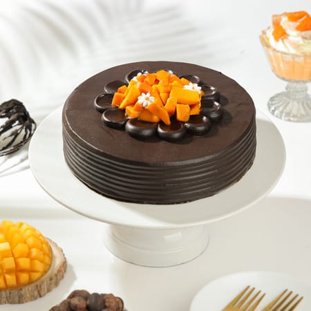 Choco Mango Fusion Cake (1 Kg)-picture-13
