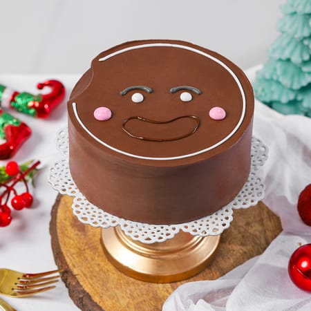 Chocolate Blush Christmas Cake-image-28