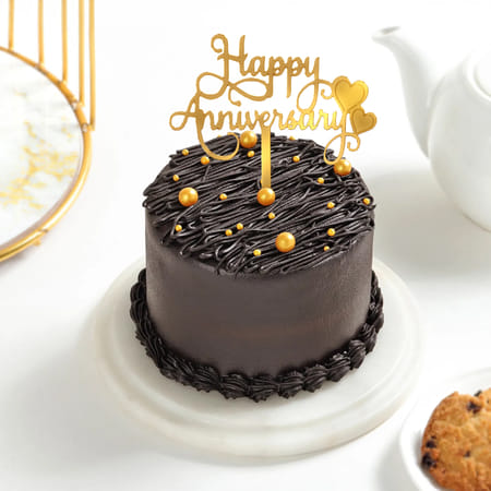 Chocolate Truffle Anniversary Cake