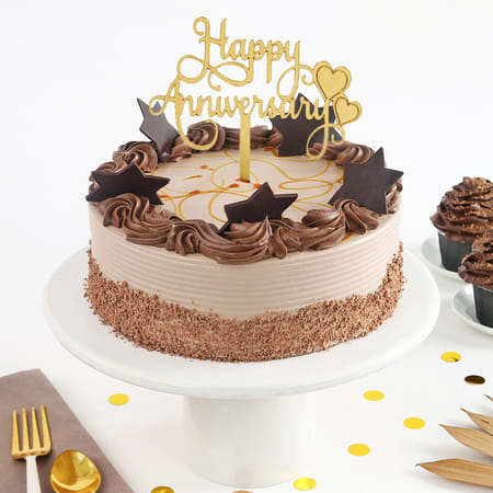 Chocolatey Stars Anniversary Cake (2 Kg)-picture-20
