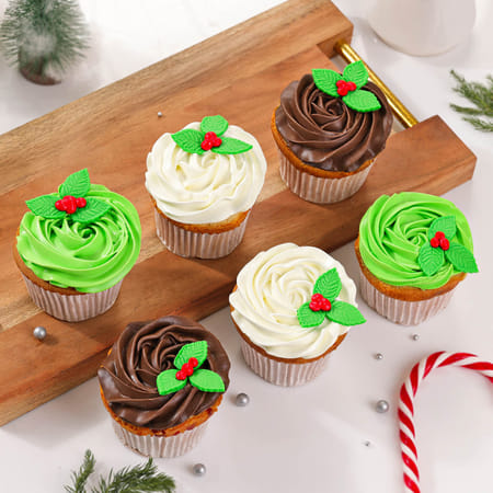 Christmas Glee Cupcakes - Set Of 6-picture-35