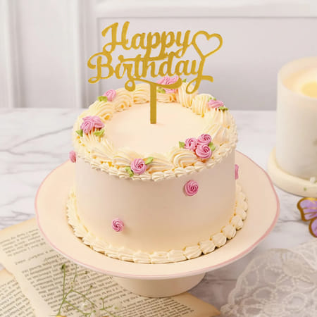 Classic Pink Birthday Cake - 300 gm-picture-12