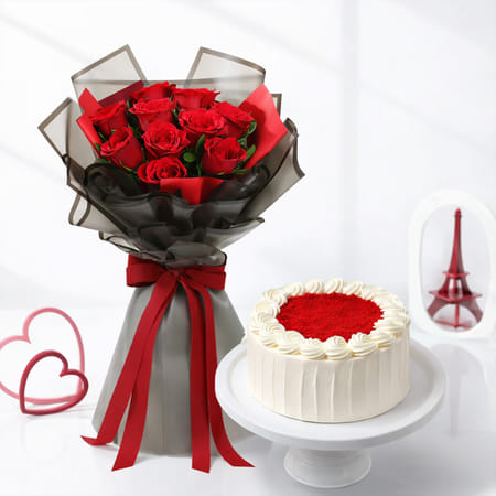 Classic Roses & Red Velvet Cake-picture-29