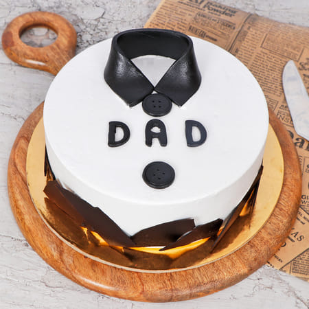 classic shirt theme cake for dad (1 kg)