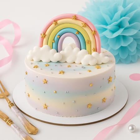 Cloud And Rainbow Cake (3kg)-picture-18