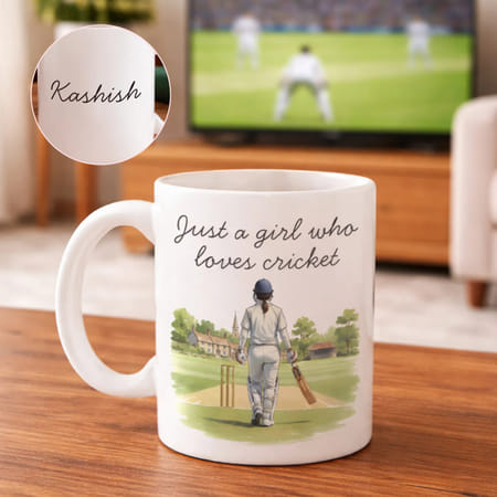 Cricket Girl Personalized Mug-picture-13