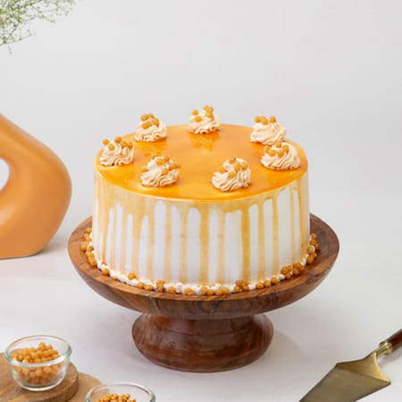 Crunchy Butterscotch Cake (2 Kg)-image-14