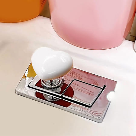 Cute Heart Toilet Press Button - Assorted - Single Piece-picture-51