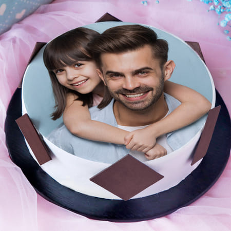 Daddy's Hug Delicious Photo Cake-image-34