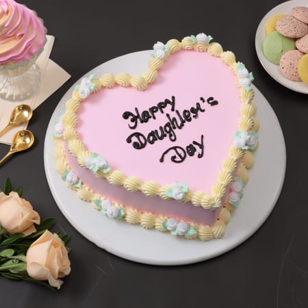 Daughter's Day Special Chocolate Heart Cake-picture-25