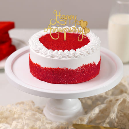 Decadent Bliss Anniversary Red Velvet Cake
