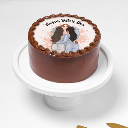 Delicious Sisters Day Chocolate Cake-picture-15