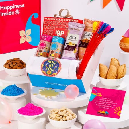 Delightful Holi Treats And Gulal Hamper-picture-47