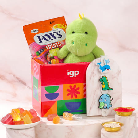 Dino Adventure Kids Rakhi Hamper-picture-35