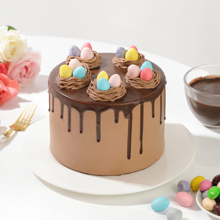 Easter Egg Nest Chocolate Cake-picture-10