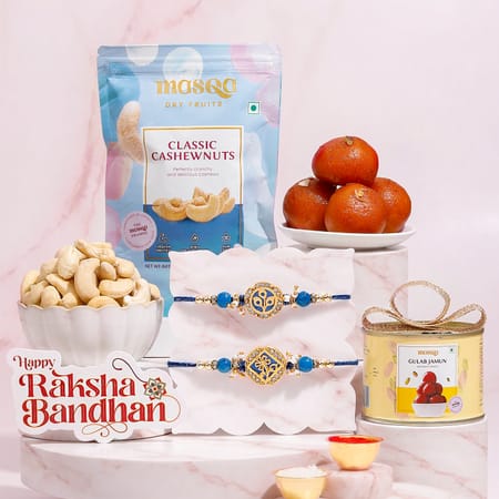 Elegant Mother of Pearl Rakhi Gift Hamper-picture-38