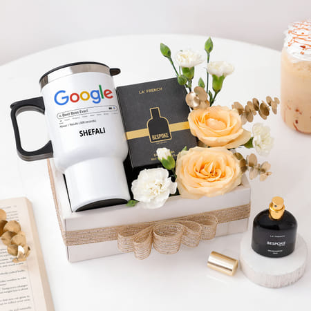 Buy/Send Enchanting Personalized Boss Day Hamper Online IGP