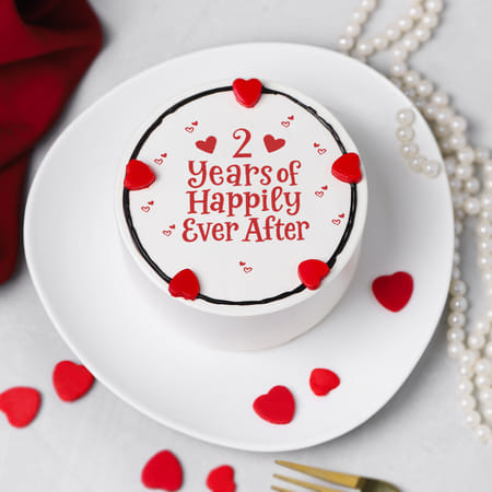 Everlasting Moments Personalized Anniversary Photo Cake