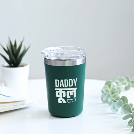 Father's Day Personalised Daddy Cool Glass Tumbler - Green-image-38