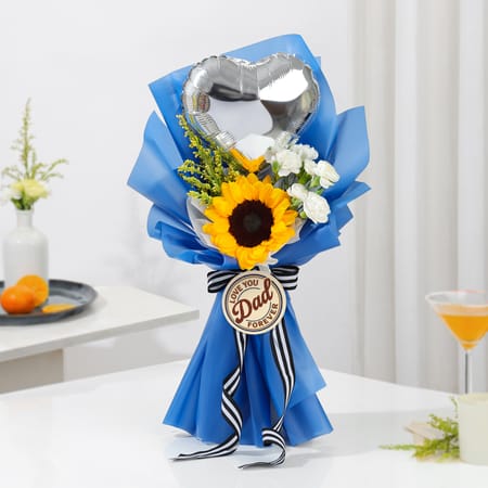 Father's Day Sunflower Balloon Bouquet-picture-10
