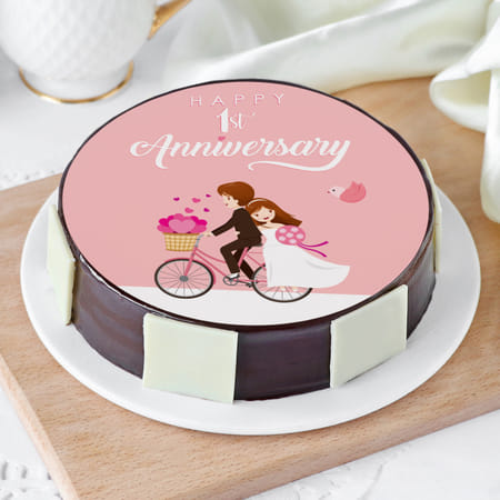 First Wedding Anniversary Cake (1 Kg)-picture-15