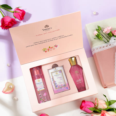 Floral Elegance Gift Wrapped Perfume Set-image-1