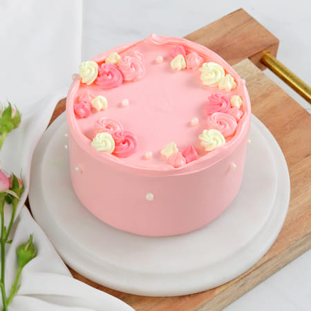 Floral Treat Pineapple Cake (1 Kg)-image-11