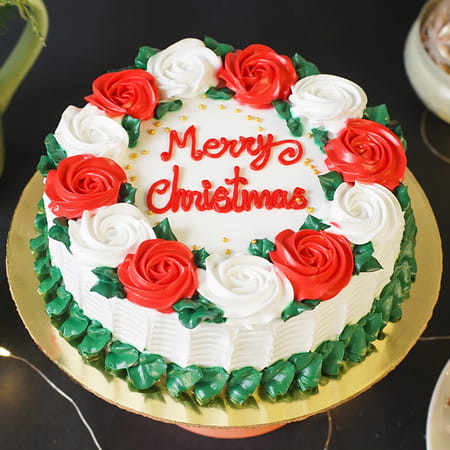 Floral Wreath Christmas Cake (2 kg)-image-21