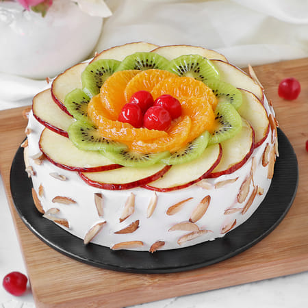 Fresh Fruit Almond Cake (1 Kg)-picture-24
