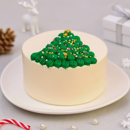 Frosted Christmas Tree Cake (300 Gm)-picture-32