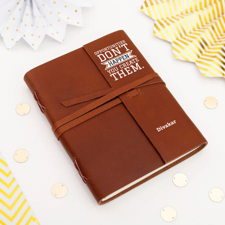 Get Inspired Personalized Leather Diary