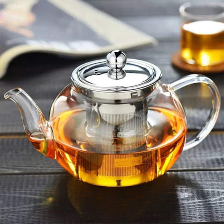 Glass Teapot With Stainless Steel Filter-image-17