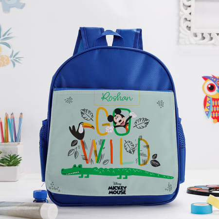 Buy/Send Go Wild School Bag Personalized Blue Online IGP