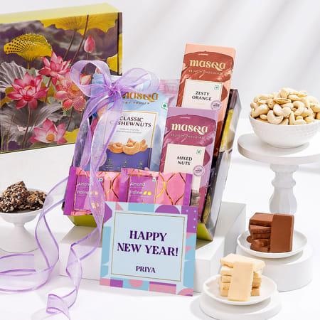 Gourmet Bliss Personalized New Year Hamper-image-47