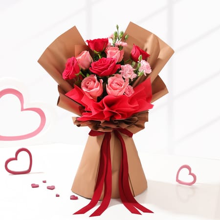 Graceful Blooms Valentines Day Bouquet