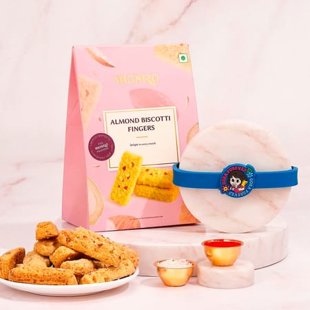 Hamleys Dora Rakhi Hamper with Almond Biscotti Fingers-picture-23