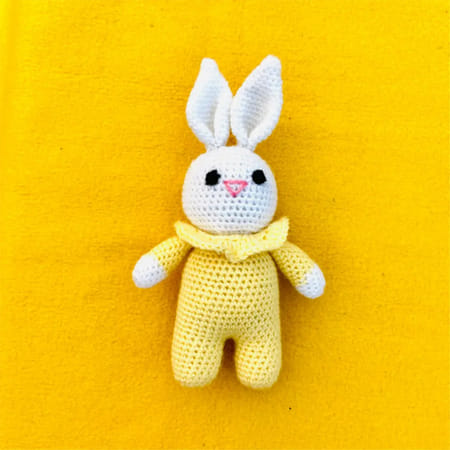 Handmade Crochet Bunny Soft Toy - Single Piece-image-45
