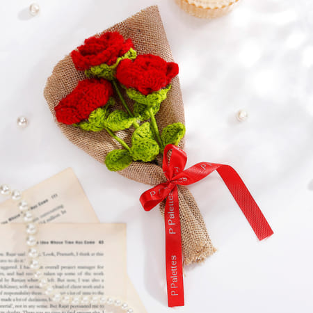 Handmade Mini Crochet Rose Bouquet-picture-37