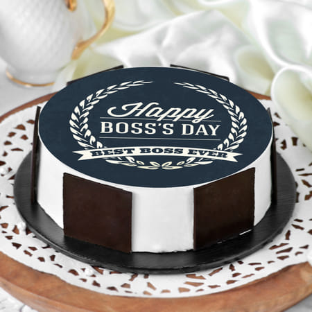 Happy Boss's Day Classic Poster Cake (1 Kg)-picture-28