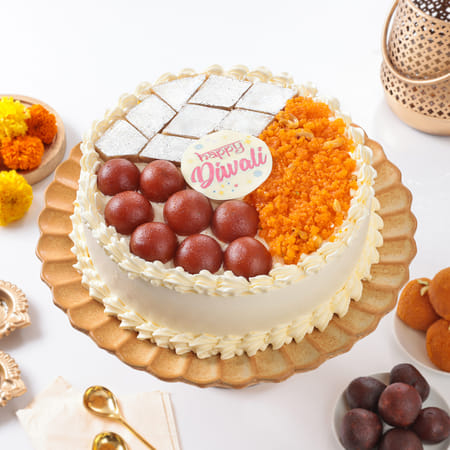 Happy Diwali Fusion Cake (One Kg)-picture-26