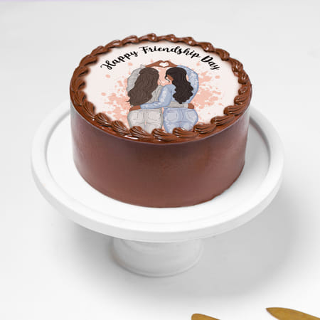 Happy Friendship Day Chocolate Cake-picture-10