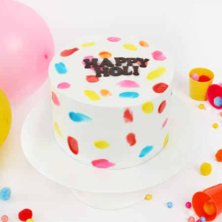 Happy Holi Fresh Cream Cake-picture-25