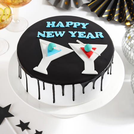 Happy New Year Chocolate Cake (2 Kg)-picture-23