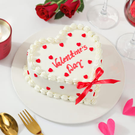 Happy Valentine Day Cream Cake-picture-12