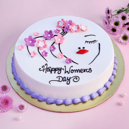 Happy Women's Day Special Icing Cake (1 kg)-picture-30