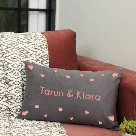 Hearts Aplenty Personalized Velvet Cushion-picture-50