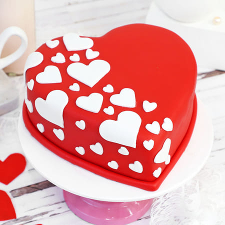 Hearts Bounty Anniversary Fondant Cake (2 Kg)-picture-16